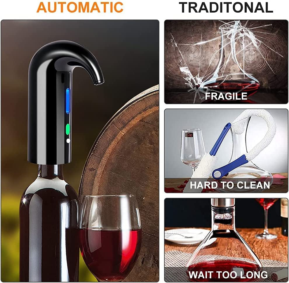 Electric Wine Aerator and Wine Dispenser 