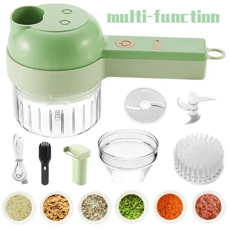 4 in 1 Portable Handheld Electric Vegetable Slicer