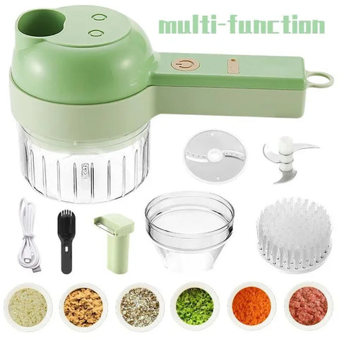 4 in 1 Portable Handheld Electric Vegetable Slicer